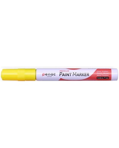 Перманентен маркер Penac - Жълт - 1