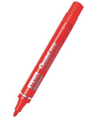 Перманентен маркер Pentel N50 - 2.0 mm, червен - 1