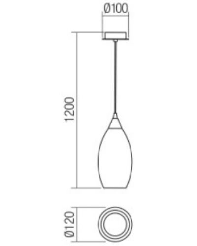 Пендел Smarter - Tanner 01-3189, IP20, 240 V, E14, 1 x 28 W, хром - 2