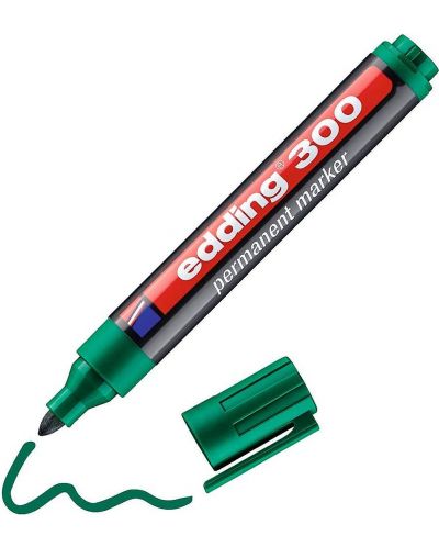 Перманентен маркер Edding 300 - Зелен - 1