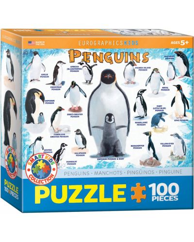 Пъзел Eurographics от 100 части - Пингвини - 1