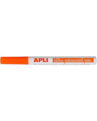 Перманентен маркер Apli, оранжев - 1