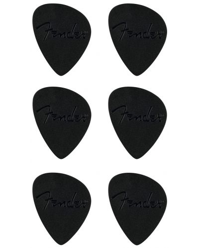 Перца за китара Fender - Offset Picks, 6 броя, черни - 1