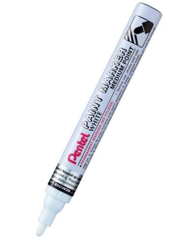 Перманентен маркер Pentel Paint MMP10 - 4.5 mm, бял - 1