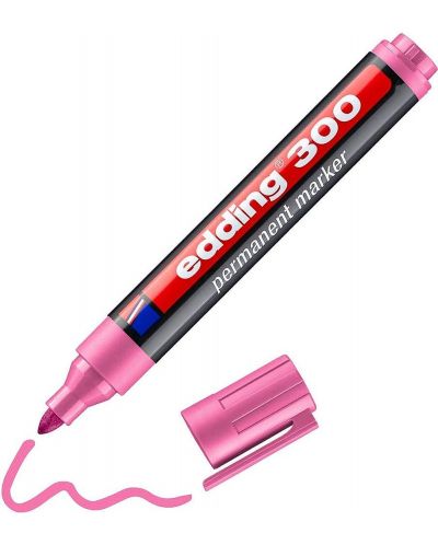 Перманентен маркер Edding 300 - Розов - 1