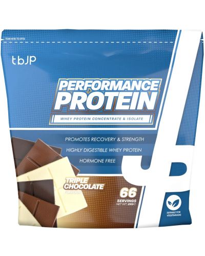 Performance Protein, троен шоколад, 2000 g, Trained by JP	 - 1