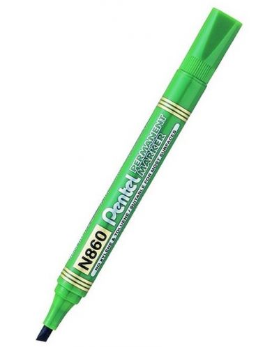 Перманентен маркер Pentel - N860, зелен - 1