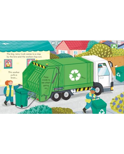 Peep Inside How a Recycling Truck Works - 4