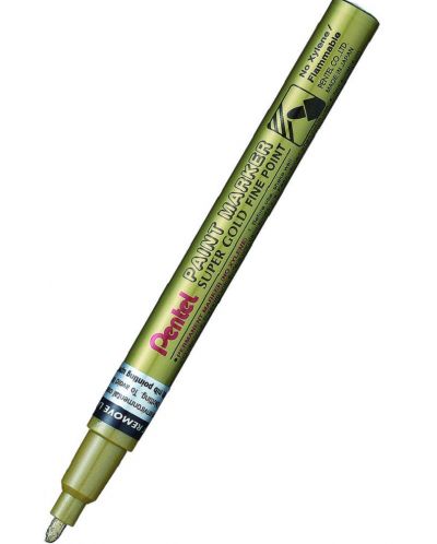 Перманентен маркер Pentel Paint MSP10 - 2.9 mm, златист - 1