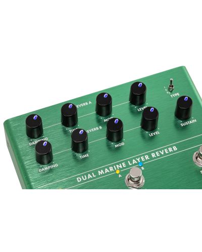 Педал за звукови ефекти Fender - Dual Marine Layer Reverb, зелен - 5