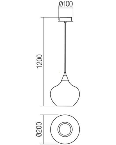 Пендел Smarter - Tanner 01-3191, IP20, 240 V, E14, 1 x 28 W, хром - 2