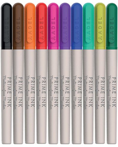 Перманентни маркери Adel Prime Ink - 10 цвята - 1