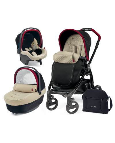 Peg-Perego Модулна система Book FIAT 500 XL Modular Черна с бежови елементи