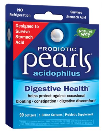 Pearls Probiotic Digestive Health, 90 капсули, Nature's Way - 1