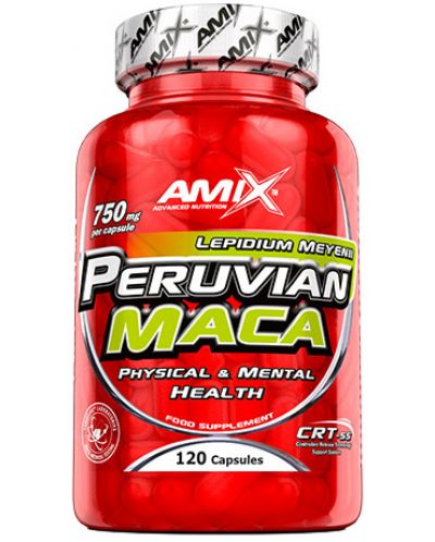 Peruvian Maca, 750 mg, 120 капсули, Amix - 1