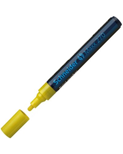 Перманентен лаков маркер Schneider Maxx 270 - 3 mm, жълт - 1