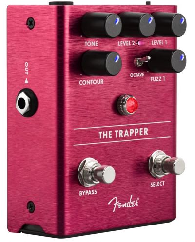 Педал за звукови ефекти Fender - Trapper Dual Fuzz, розов - 3