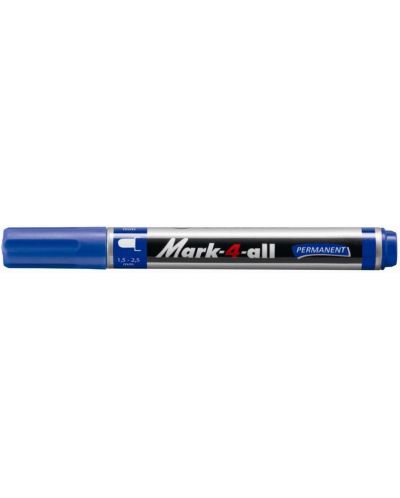 Перманентен маркер Stabilo Мark 4 all - объл връх, син - 2