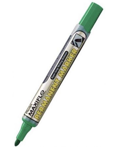 Перманентен маркер Pentel - Maxiflo, зелен - 1