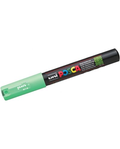 Перманентен маркер с объл връх Uni Posca - PC-1M, 1.0 mm, светлозелен - 1