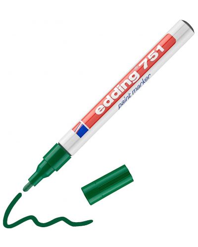 Перманентен маркер Edding 751 - Зелен - 1