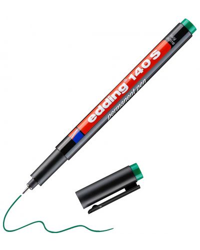 Перманентен маркер Edding 140 - Зелен, S - 1