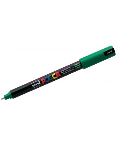 Перманентен, ултра фин маркер Uni Posca - PC-1MR, 0.7 mm, зелен - 1