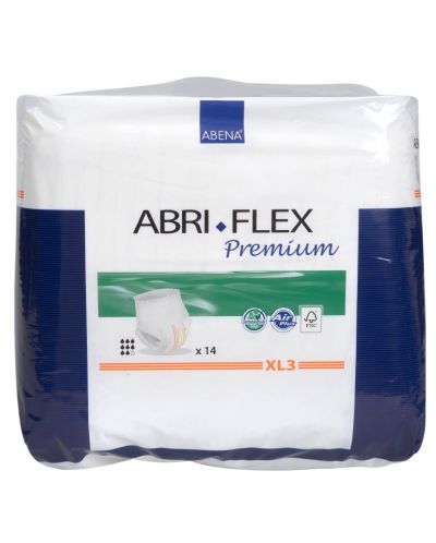 Пелени/памперси тип гащи за еднократна употреба при инконтиненция и нощно напикаване Bambo Nature - Abri-Flex Premium - 1