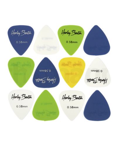 Перца за китара Harley Benton - Pick Set, 0.58 mm, многоцветни - 1