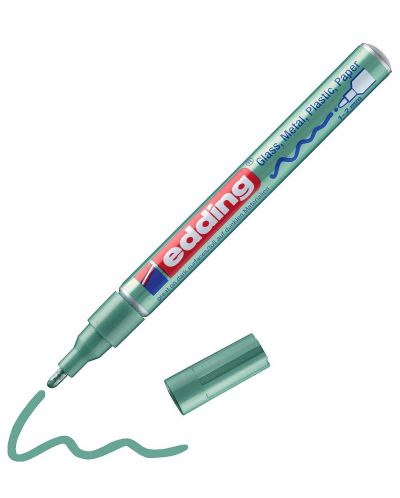 Перманентен маркер Edding 751 - Зелен металик - 1
