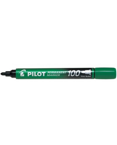 Перманентен маркер Pilot 100 - Зелен - 1