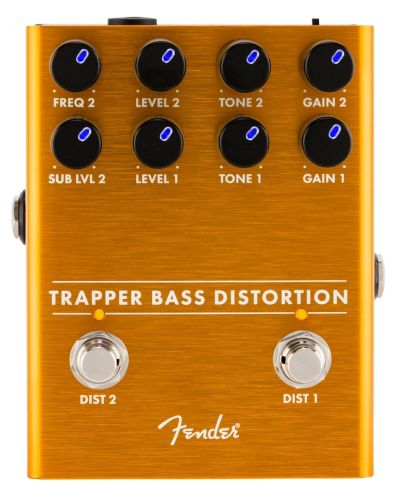 Педал за звукови ефекти Fender - Trapper Bass Distortion, оранжев - 1