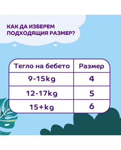 Пелени гащи Pufies Fashion & Nature - Размер 7, 96 броя, 17+ kg, Maxi pack 3 - 6