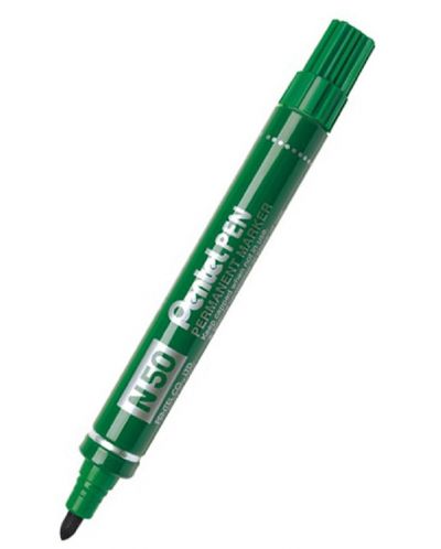 Перманентен маркер Pentel N50 - 2.0 mm, зелен - 1