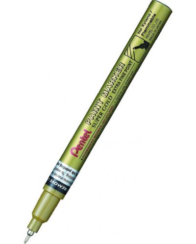 Перманентен маркер Pentel Paint MFP10 - 0.6 mm, златист - 1