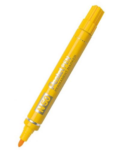 Перманентен маркер Pentel N50 - 2.0 mm, жълт - 1