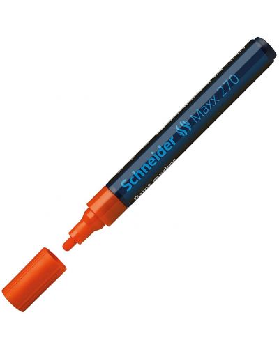 Перманентен лаков маркер Schneider Maxx 270 - 3 mm, оранжев - 1