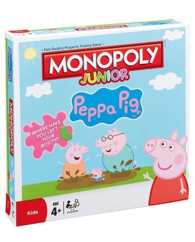 Настолна игра Hasbro Monopoly Junior: Peppa Pig