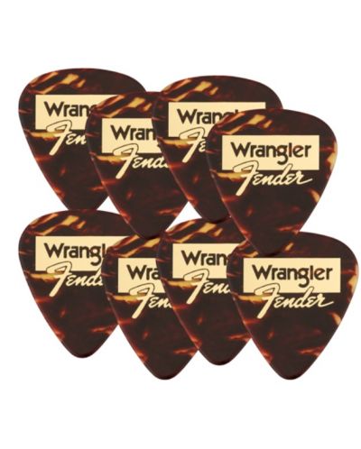 Перца за китара Fender - Wrangler Tortoise Shell 351, 8 броя, кафяви - 1