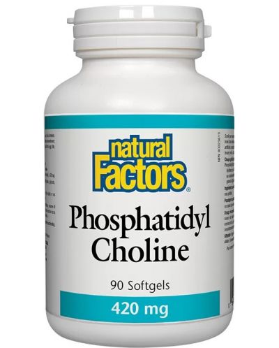 Phosphatidyl Choline, 420 mg, 90 капсули, Natural Factors - 1