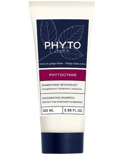 Phyto Phytocyane Комплект - Терапия за прогресивен косопад и Шампоан, 12 x 5 + 100 ml (Лимитирано) - 2