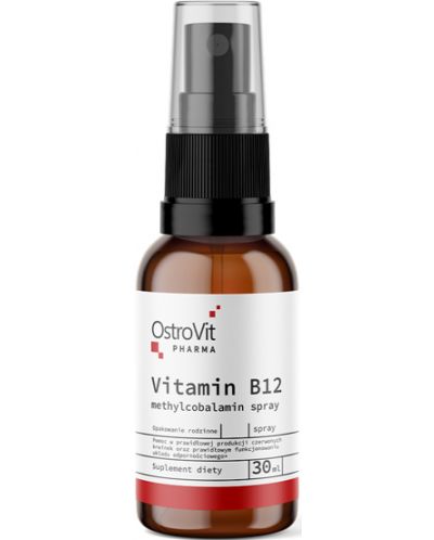 Pharma Vitamin B12 Methylcobalamin Spray, 30 ml, OstroVit - 1