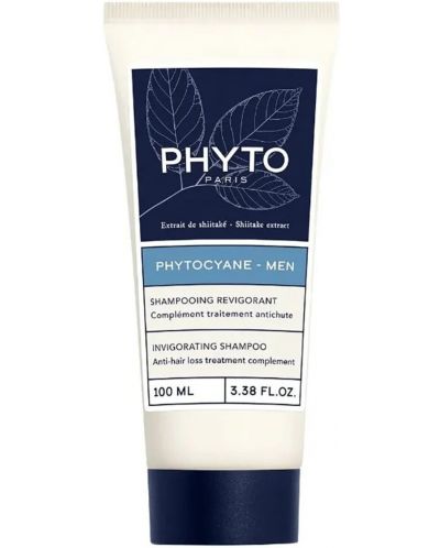 Phyto Phytocyane Men Комплект - Терапия за косопад и Шампоан, 12 x 3.5 + 100 ml (Лимитирано) - 2