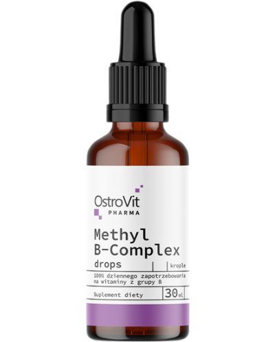 Pharma Methyl B-Complex Liquid Drops, 30 ml, OstroVit - 1