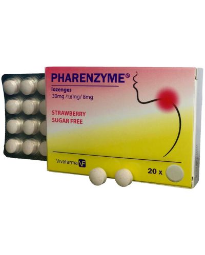 Pharenzyme, ягода, 20 таблетки за смучене, Vivafarma - 1