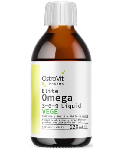 Pharma Elite Omega 3-6-9 Liquid, 120 ml, OstroVit - 1