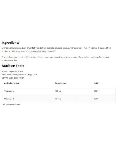 Pharma Vitamin K2 MK-7 Spray, 30 ml, OstroVit - 2