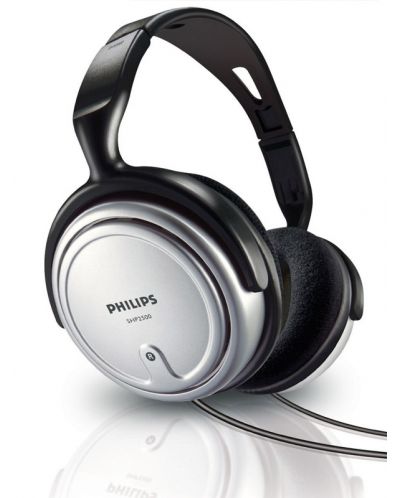 Слушалки Philips - SHP2500, сребристи/черни - 1