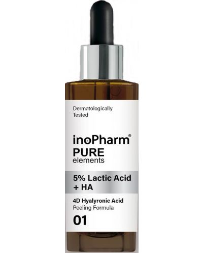 InoPharm Пилинг за лице с млечна и хиалуронова киселина, 30 ml - 1