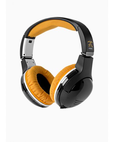 Гейминг слушалки SteelSeries - 7H Fnatic Edition, черни/жълти
